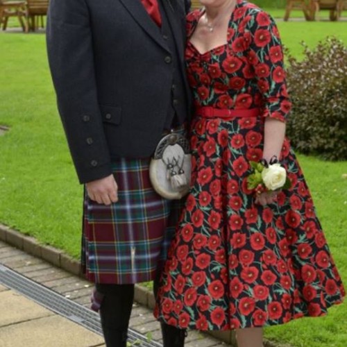 Lorraine loved her dress that she got from Marians of Perth.
