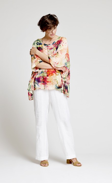 Qneel SS20 - Abstract Floral Pattern Top