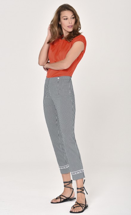 Robell SS20 - Black & White Patterned Trousers