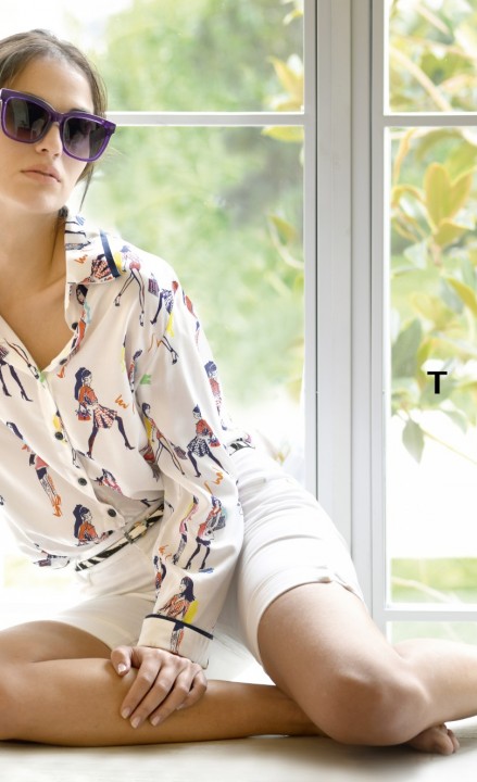 Tinta SS20 - Patterned White Shirt