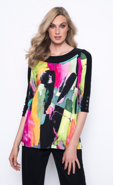 Picadilly SS20 - Colourful Patterned Top